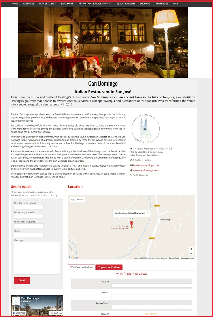 Sales Page Example when Advertise with us What's on in Almaty.com